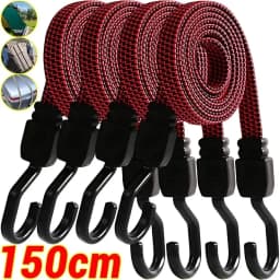 New Elastics Rubber Luggage Rope Cord Hooks Bikes Rope Tie Bicycle Luggage Roof Rack Strap Fixed Band Hook Car Accessories