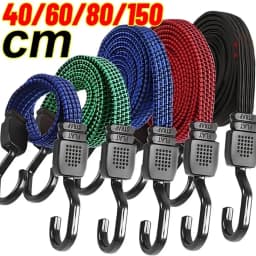 New Elastics Rubber Luggage Rope Cord Hooks Bikes Rope Tie Bicycle Luggage Roof Rack Strap Fixed Band Hook Car Accessories