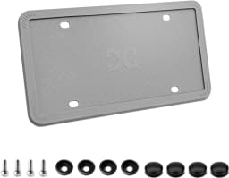 Single-piece American silicone license plate holder is foldable, highly flexible and does not damage the car paint.