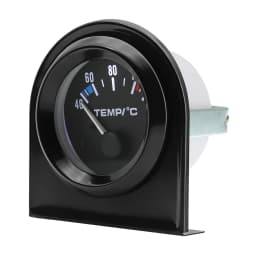 40-120 Celsius Car 52mm Water Temperature Gauge with Adaptor Joint Pipe Radiator 1/8NPT Sensor Racing Water Tank Level Indicator