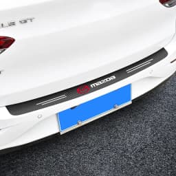 Carbon Fiber Car Trunk Rear Bumper Sticker Guard Plate Protector For Mazda 3 5 6 323 626 CX-3 CX-4 CX-5 CX-7 CX-9 CX30 RX8 MX5