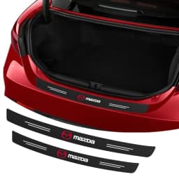 Carbon Fiber Car Trunk Rear Bumper Sticker Guard Plate Protector For Mazda 3 5 6 323 626 CX-3 CX-4 CX-5 CX-7 CX-9 CX30 RX8 MX5