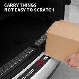 Carbon Fiber Car Trunk Rear Bumper Sticker Guard Plate Protector For Mazda 3 5 6 323 626 CX-3 CX-4 CX-5 CX-7 CX-9 CX30 RX8 MX5