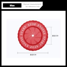 Universal Car Ignition Device Start Stop Button Cover Rotatable Decorative Engine Protector Motorcycle Key Cap Interior Sticker
