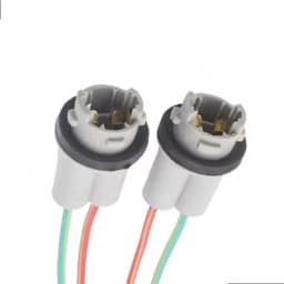 2Pcs Bulb Socket Wiring Harness Socket Connector for 501 W5w T10 Bulb Holder Socket Pre Wired Led Halogen Lamp Rubber Seal