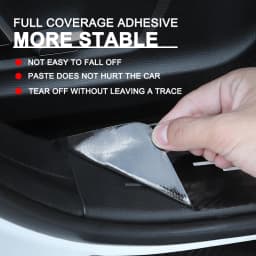 Car Door Threshold Scuff Plate Carbon Fiber Decals Stickers For Opel Corsa Astra Mokka Grandland X Insignia Zafira Vivaro Combo