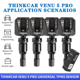 THINKCAR X431 VENU 5 Pro TPMS Sensor 315/433MHz Relearnable Tire Pressure Monitoring Sensor for THINKCAR VENU 90