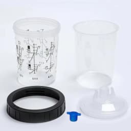 10/25/50Pcs Spray Gun Paint Mixing Cup H/O Quick Cup Spray Gun Tank 20.3oz/600ML Disposable Paint Cup
