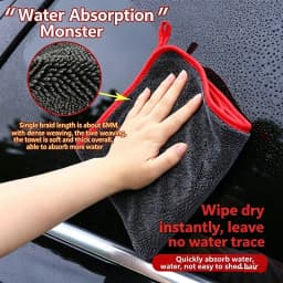 Ultra Absorbent Car Towel 500GSM Microfiber Drying Towel - Ultra Absorbent Thickened Technology with Twist Ring Design