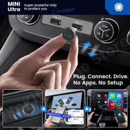 CarlinKit Mini Ultra 3 Wireless CarPlay Android auto Adapter for Car infotainment Upgrade BT 5.4GHz Wifi 5.8GHz OTA Compact