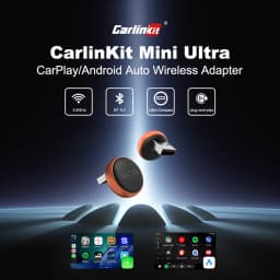 CarlinKit Mini Ultra 3 Wireless CarPlay Android auto Adapter for Car infotainment Upgrade BT 5.4GHz Wifi 5.8GHz OTA Compact