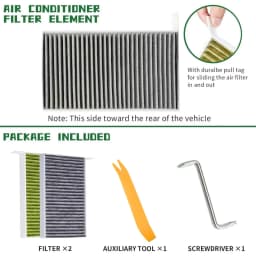 PINMOAP Activated Carbon Replacement Cabin Air Filter Dust Prevention Is Suitable For Tesla Model 3/Y With Installation Tool