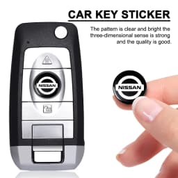 13/14mm Car Key Badge Emblem Replacement Car Key Stickers Fit For Nissan Magnite Qashqai Ariya X-Trail/Rogue Kicks Versa Sentra