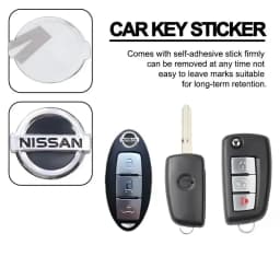 13/14mm Car Key Badge Emblem Replacement Car Key Stickers Fit For Nissan Magnite Qashqai Ariya X-Trail/Rogue Kicks Versa Sentra