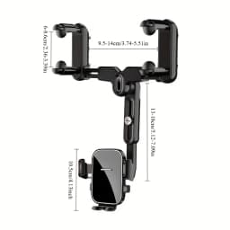 Universal Anti-Shaking Car Phone Holder Clip Type Rearview Mirror Mount for Special Navigation - Car Bracket Support