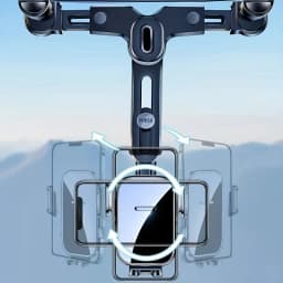 Universal Anti-Shaking Car Phone Holder Clip Type Rearview Mirror Mount for Special Navigation - Car Bracket Support
