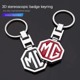 MG Car Emblem Keychain Auto Styling Key Ring Accessories For MG ZS HS MG4 EV Cyberster MG5 MG6 ES5 ES6 GT GS MG3 EZS ONE 3SW