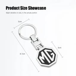 MG Car Emblem Keychain Auto Styling Key Ring Accessories For MG ZS HS MG4 EV Cyberster MG5 MG6 ES5 ES6 GT GS MG3 EZS ONE 3SW