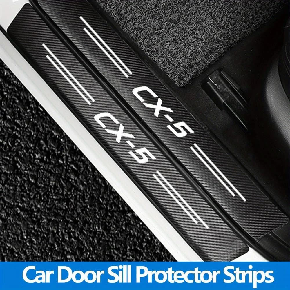 4Pcs Car Door Sill Protector Strip STICKER For CX5 CX 5