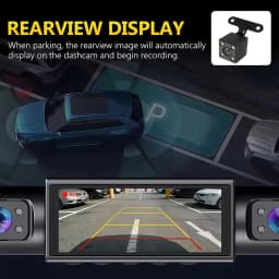 4CH WiFi Dash Cam for Car 360 DVR Camera APP Control 24H Parking Mode Video Recorder IR Night Vision