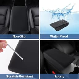 For Tesla Model 3 Y 2017-2026 Car Center Console Armrest Pad TPE Soft Case Lid Auto Central Armrest Box Cover Accessories