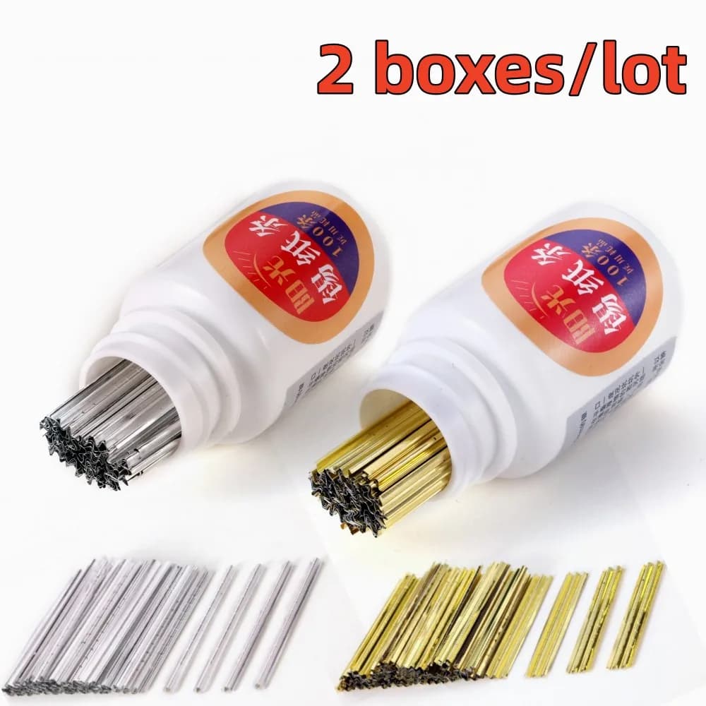 200pcs Finished Tin Foil Strip Gold and Silver Color Tin Foil Key Consumables Locksmith Tools