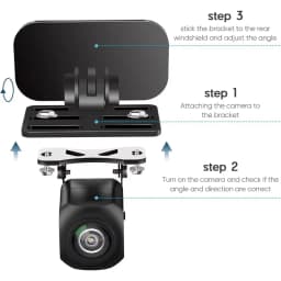 1/4Pcs Universal Rearview Camera Mounting Bracket Dashboard Back Up Mirror Support Backup Cam Mount Reverse Holder