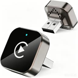 2-in-1 Wireless CarPlay & Android Auto Adapter, Universal Fit for Most Cars, Wireless Connection, Plug & Play IOS/Android