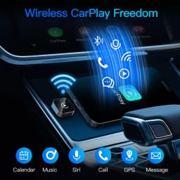 2-in-1 Wireless CarPlay & Android Auto Adapter, Universal Fit for Most Cars, Wireless Connection, Plug & Play IOS/Android