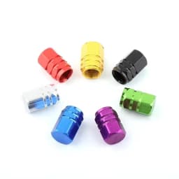 Hex Aluminum Explosion-proof Valve Caps Fit Car & Moto Block Dust Rust Choose Seal Ring or No Ring Various Colors for Wheels
