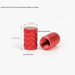 Hex Aluminum Explosion-proof Valve Caps Fit Car & Moto Block Dust Rust Choose Seal Ring or No Ring Various Colors for Wheels