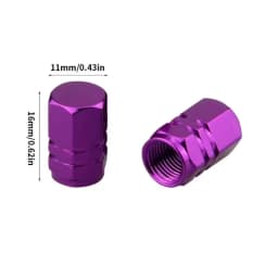 Hex Aluminum Explosion-proof Valve Caps Fit Car & Moto Block Dust Rust Choose Seal Ring or No Ring Various Colors for Wheels