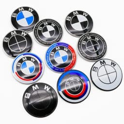 82mm 74mm Car Front Hood Rear Trunk Emblem Badge for BMW E46 E90 E39 E91 E92 F30 F10 E60 X3 X5 1 2 3 4 5 6 7 Series Accessories