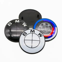 82mm 74mm Car Front Hood Rear Trunk Emblem Badge for BMW E46 E90 E39 E91 E92 F30 F10 E60 X3 X5 1 2 3 4 5 6 7 Series Accessories