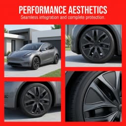 19 Inch 4PCS Hub Caps for Tesla Model Y L 2025 2026 Performance Full Rim Machina Wheels Replacement Accessories Wheel Cover