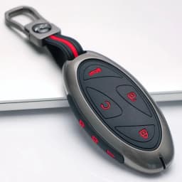 Zinc Alloy Silicone Car Key Case For Hyundai Kona Ev N-Line Tucson 2025 Grandeur GN7 IONIQ 6 Santa Fe MX5 Garden Gl Key Protect