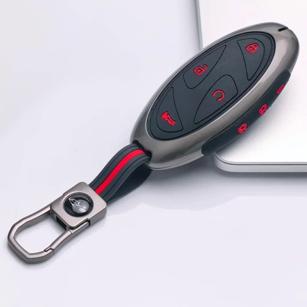 Zinc Alloy Silicone Car Key Case For Hyundai Kona Ev N-Line Tucson 2025 Grandeur GN7 IONIQ 6 Santa Fe MX5 Garden Gl Key Protect