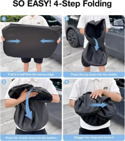 For Tesla Model Y Juniper 2026 Model 3 Highland Windshield Sunshade Sun Blockage Foldable Heat Insulation Sunshade Storage Bag