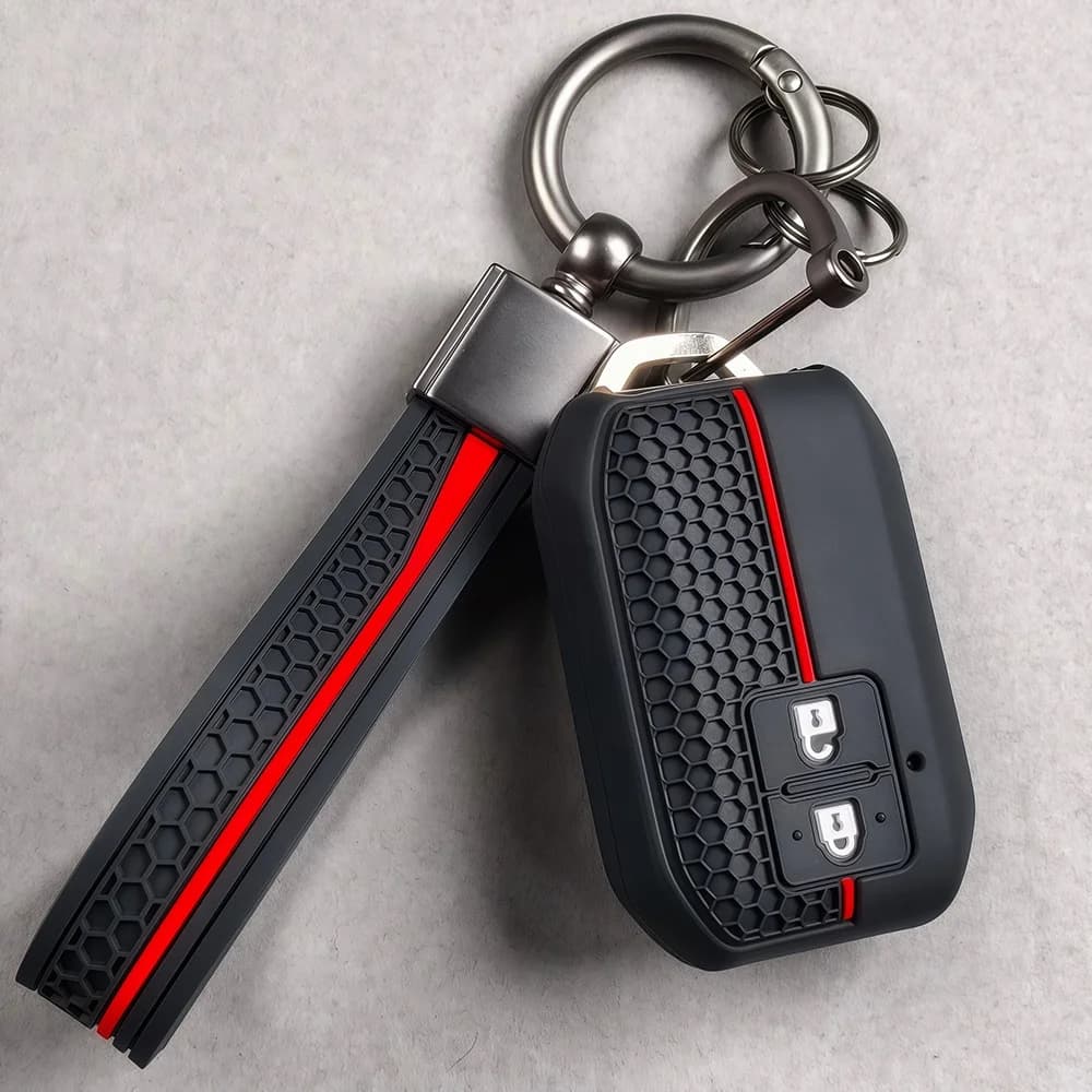 2 Buttons Silicone Car Key Cover Key Case for Suzuki Swift Wagon R Monopoly Type Remote Keyless Shell Fob Keychain Accessories