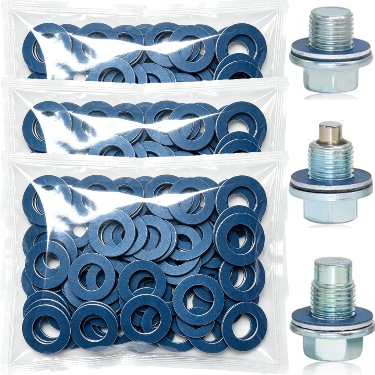 Oil Drain Plug Gasket 90430-12031 For Toyota Camry Corolla Lexus Aluminum Oil Pan Bolt Washer Engine Sealing Replacement Parts