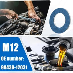 Oil Drain Plug Gasket 90430-12031 For Toyota Camry Corolla Lexus Aluminum Oil Pan Bolt Washer Engine Sealing Replacement Parts