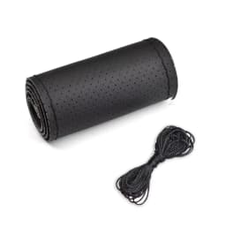 DIY Car Steering Wheel Cover Fiber Leather with Needle Braid on Steering Wheel SkidProof Car Styling Interior Accessorie