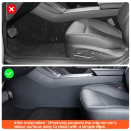 For Tesla New Model YL 2026 Car Central Control Side Anti Kick TPE Waterproof Anti-dirt Full Coverage Anti Kick Protective Mat