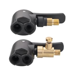 2-in-1 Pump Nozzle & Air Chuck Adapter - Universal Hose for Bicycle Motorcycle & Inflatable Valve Connector