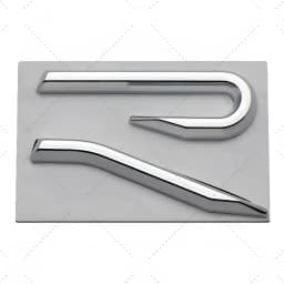 New R Emblem Car Metal Body Tail Trunk Sticker Accessories For Volkswagen VW GTI Rline Polo Golf MK8 Touareg Passat Magotan CC