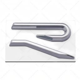New R Emblem Car Metal Body Tail Trunk Sticker Accessories For Volkswagen VW GTI Rline Polo Golf MK8 Touareg Passat Magotan CC