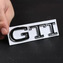 New R Emblem Car Metal Body Tail Trunk Sticker Accessories For Volkswagen VW GTI Rline Polo Golf MK8 Touareg Passat Magotan CC
