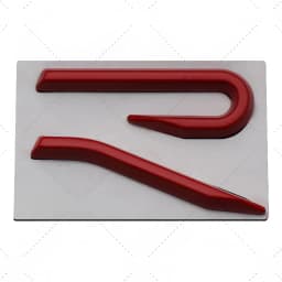 New R Emblem Car Metal Body Tail Trunk Sticker Accessories For Volkswagen VW GTI Rline Polo Golf MK8 Touareg Passat Magotan CC