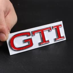 New R Emblem Car Metal Body Tail Trunk Sticker Accessories For Volkswagen VW GTI Rline Polo Golf MK8 Touareg Passat Magotan CC