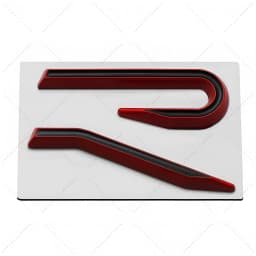 New R Emblem Car Metal Body Tail Trunk Sticker Accessories For Volkswagen VW GTI Rline Polo Golf MK8 Touareg Passat Magotan CC